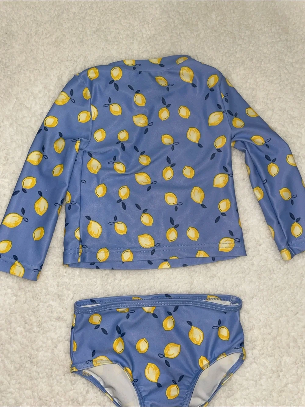 Carter's Lemon Long Sleeve 2 Piece Swim Suit